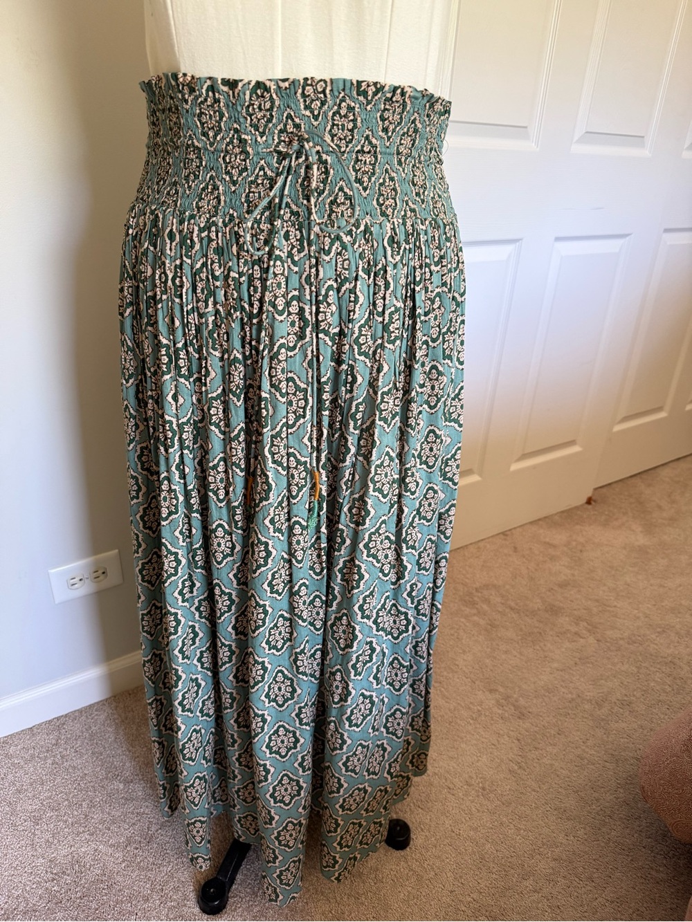 ZARA Green Cotton Skirt